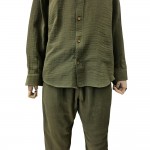 Müslin Takım Umre Kıyafeti Haki Yeşil